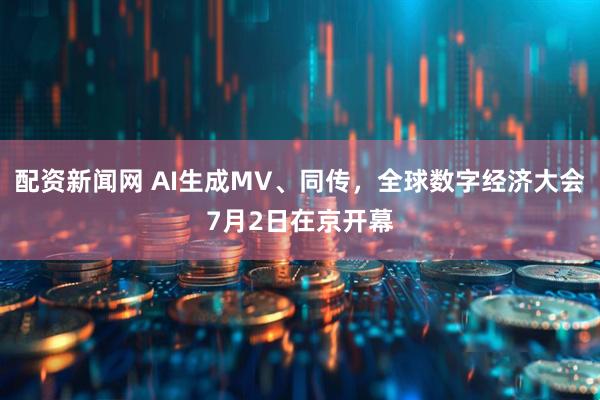 配资新闻网 AI生成MV、同传，全球数字经济大会7月2日在京开幕